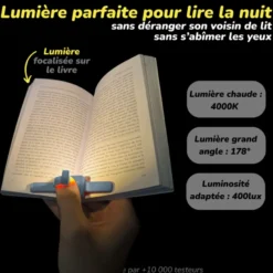 Lampe de lecture Lizia 3 en 1 Bleu