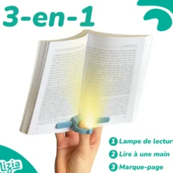 Lampe de lecture Lizia 3 en 1 Bleu