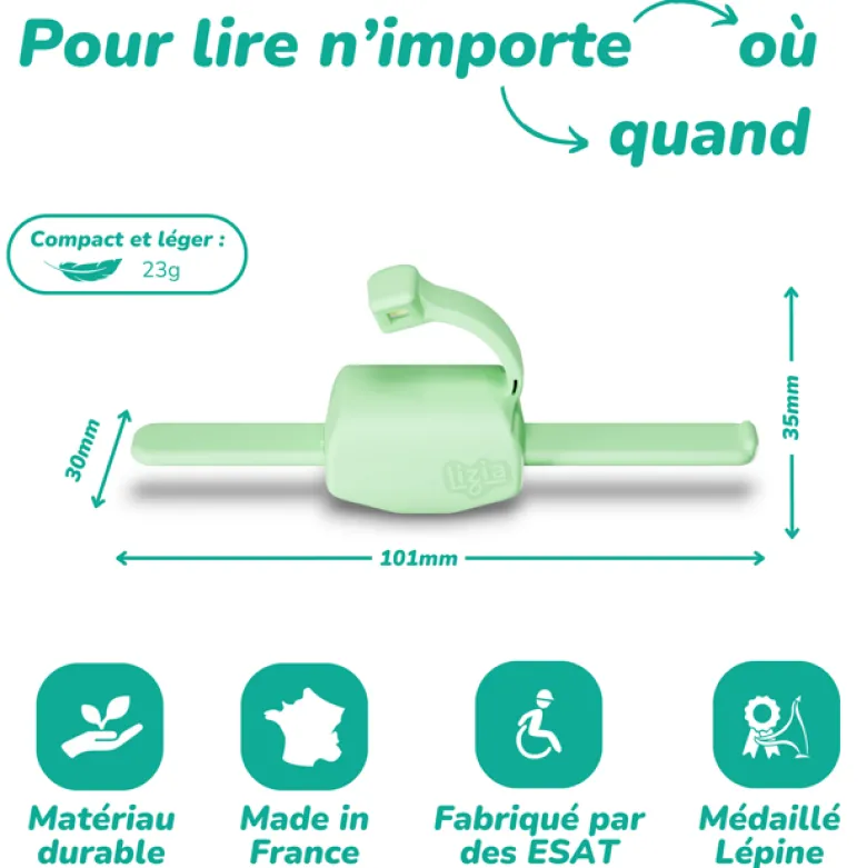 Lampe de lecture Lizia 3 en 1 Vert