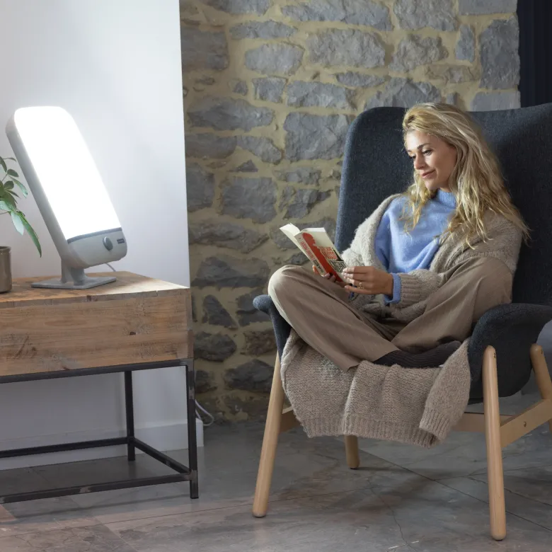 Lampe de luminothérapie 14 000 lux - Lumière du jour - 2 intensités