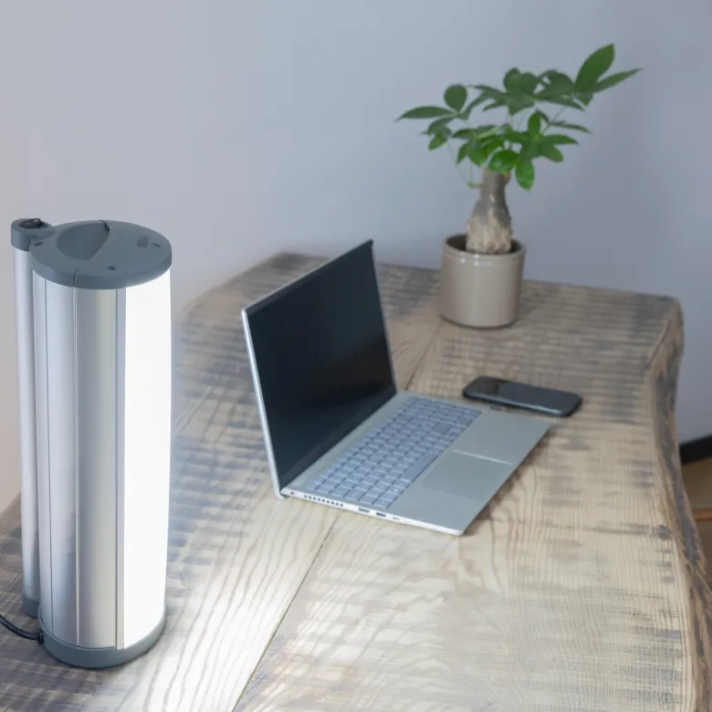 Lampe de luminothérapie 10 000 lux sans UV -Utilisation verticale ou horizontale