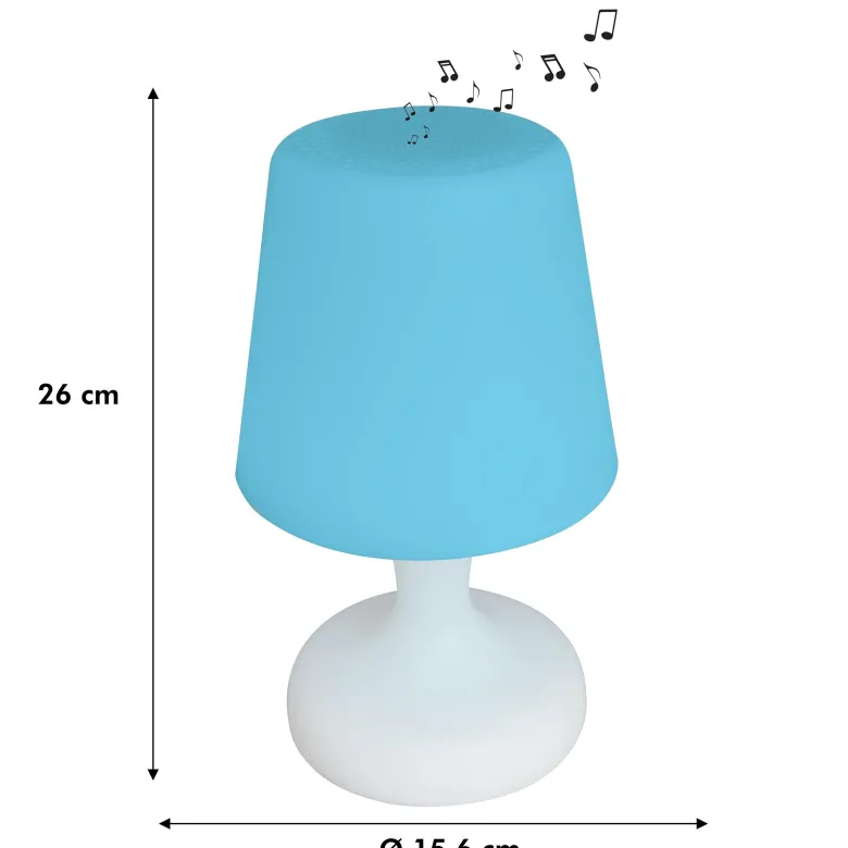 Lampe de table bluetooth multicouleurs waterproof