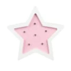 Lampe en bois enfant etoile - h. 13 cm -