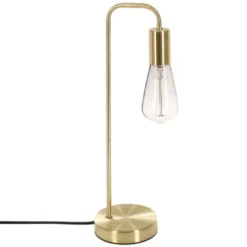 Lampe en métal doré