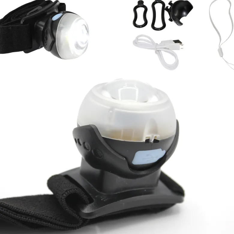 Lampe frontale magnétique 2 en 1 led 170 lm torche détachable