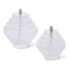 Lampe à huile twin en verre strié transparent taille m peri living