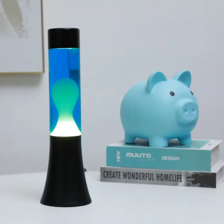Lampe à lave en verre bluefire