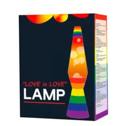 Lampe à lave en verre love is love