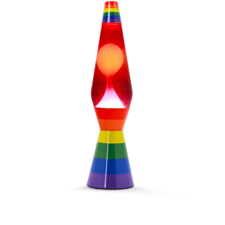 Lampe à lave en verre love is love