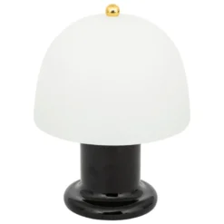 Lampe led verre noir