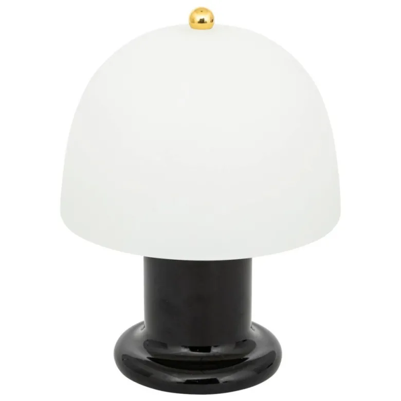 Lampe led verre noir