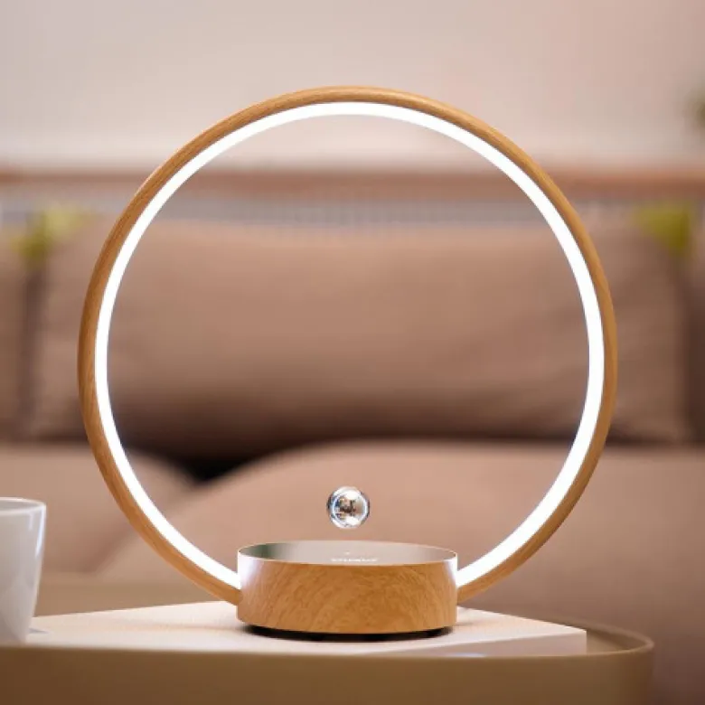 Lampe à lévitation design circlo bois