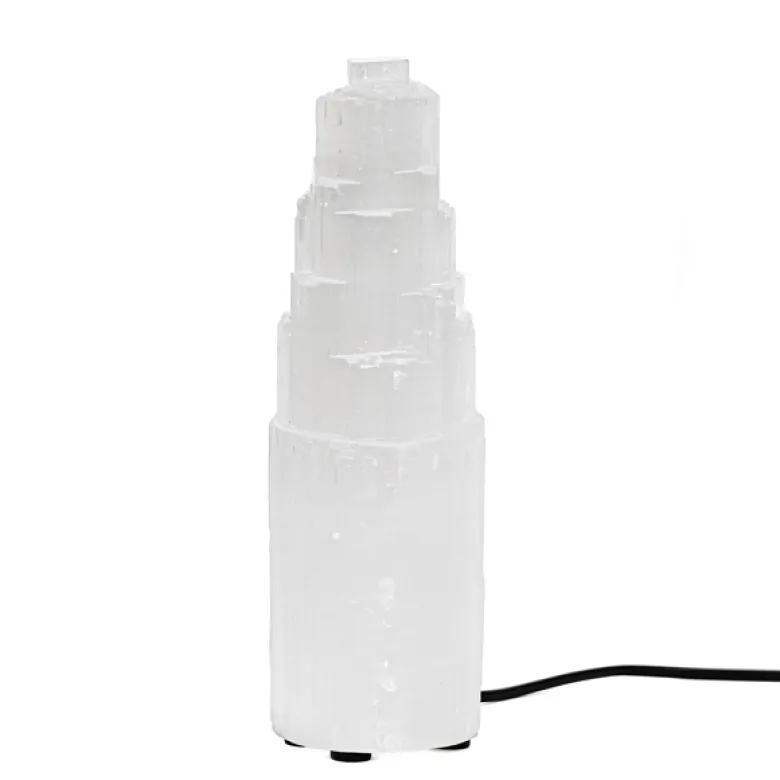 Lampe montagne en Sélénite