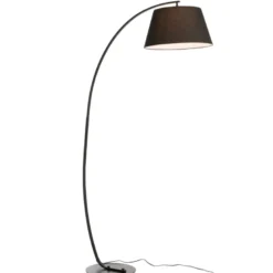 Lampe métal noir h.188cm