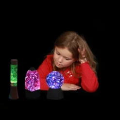 Lampe paillettes volcan