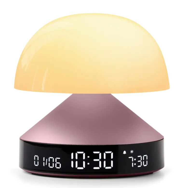 Lampe réveil simulateur d'aube Lexon Rose