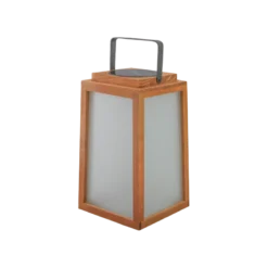 Lampe solaire aura bois & verre