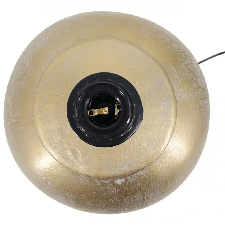 Lampe terre cuite terre cuite or -
