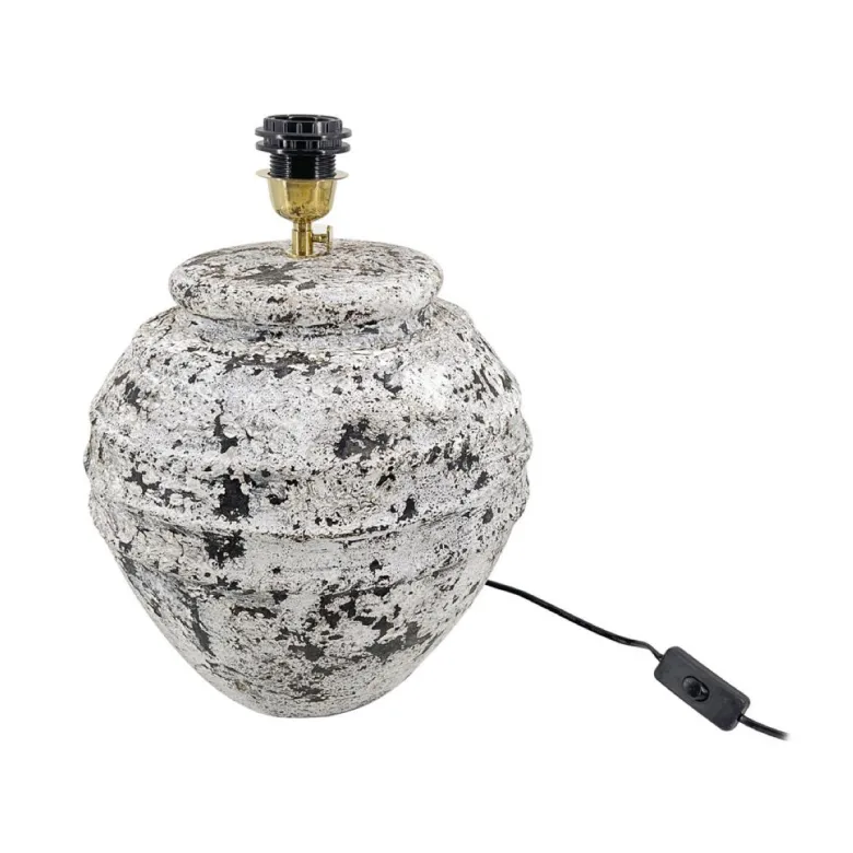Lampe terre cuite terre cuite blanc -