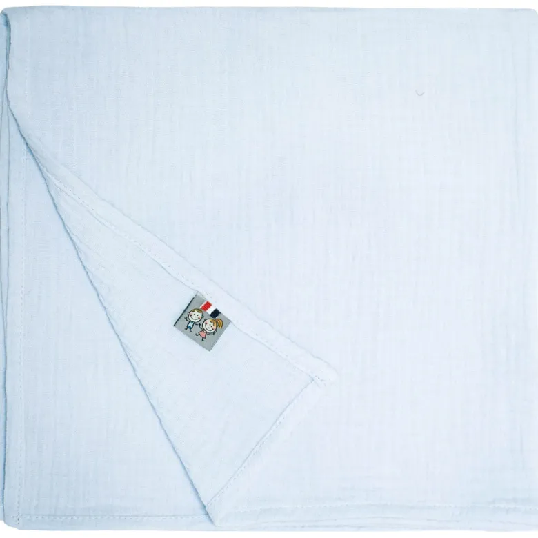 Lange gaze de coton jeanne - 60x60 cm