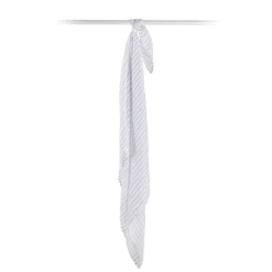 Lange mousseline - rayures grises