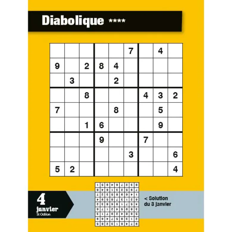 L'année à bloc : passion Sudoku