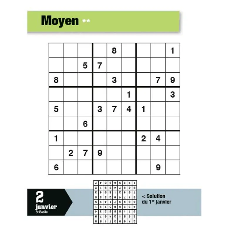 L'année à bloc : passion Sudoku