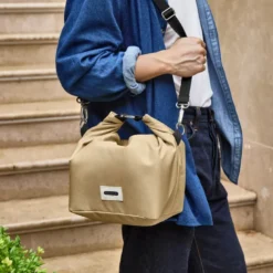 Large lunch bag isotherme- beige-10l-étanche-eco-responsible