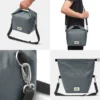 Large lunch bag isotherme- gris-10l-étanche-eco-responsible