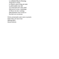 L'art de ralentir