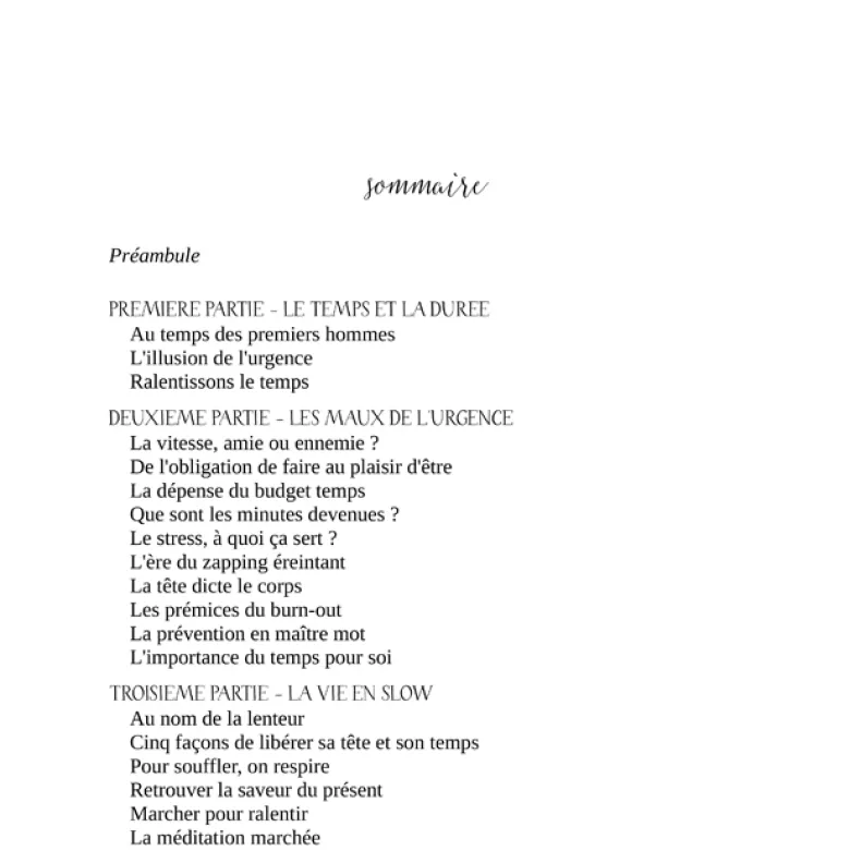 L'art de ralentir