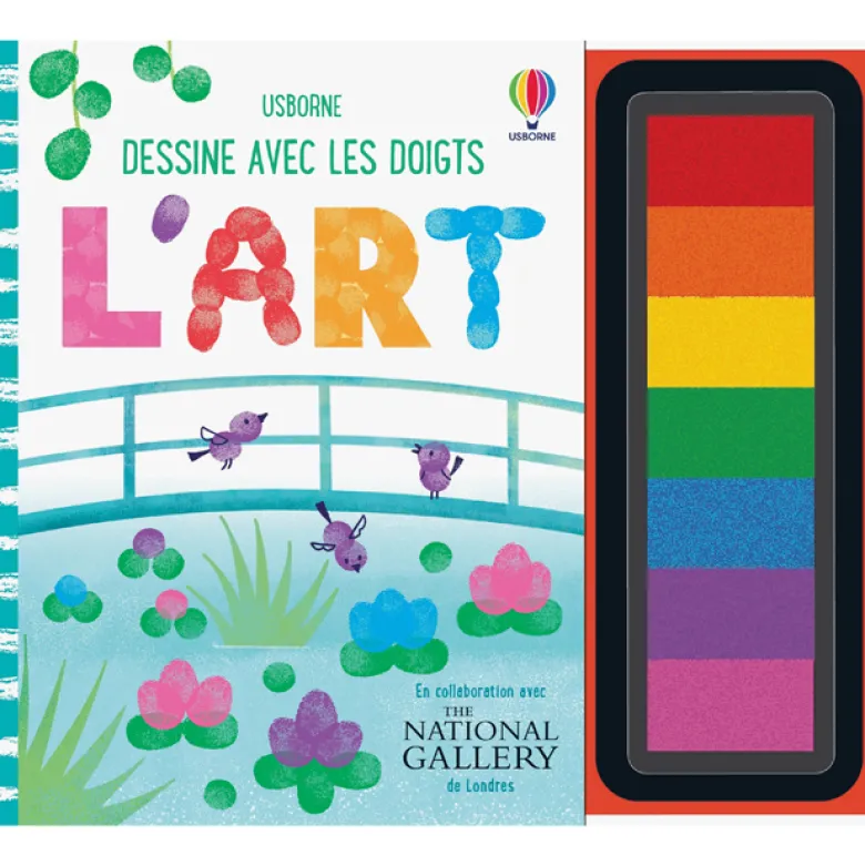 L'art dessine avec les doigts
