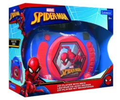 Lecteur cd portable avec 2 microphones spiderman