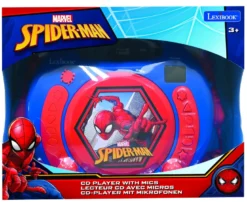 Lecteur cd portable avec 2 microphones spiderman