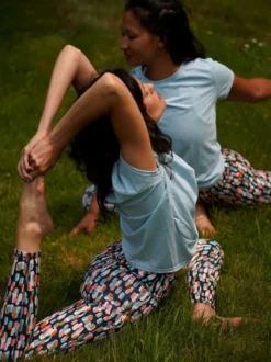 Legging yoga colibri court imprimé illusion (<1,70m) M