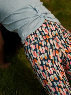 Legging yoga colibri court imprimé illusion (<1,70m) M