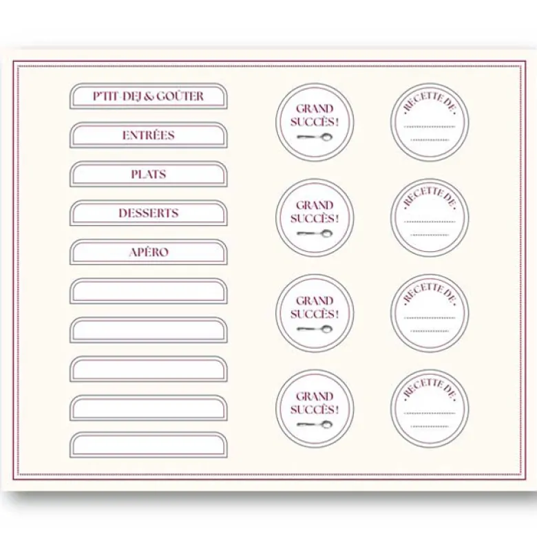 Le livre des recettes de la famille