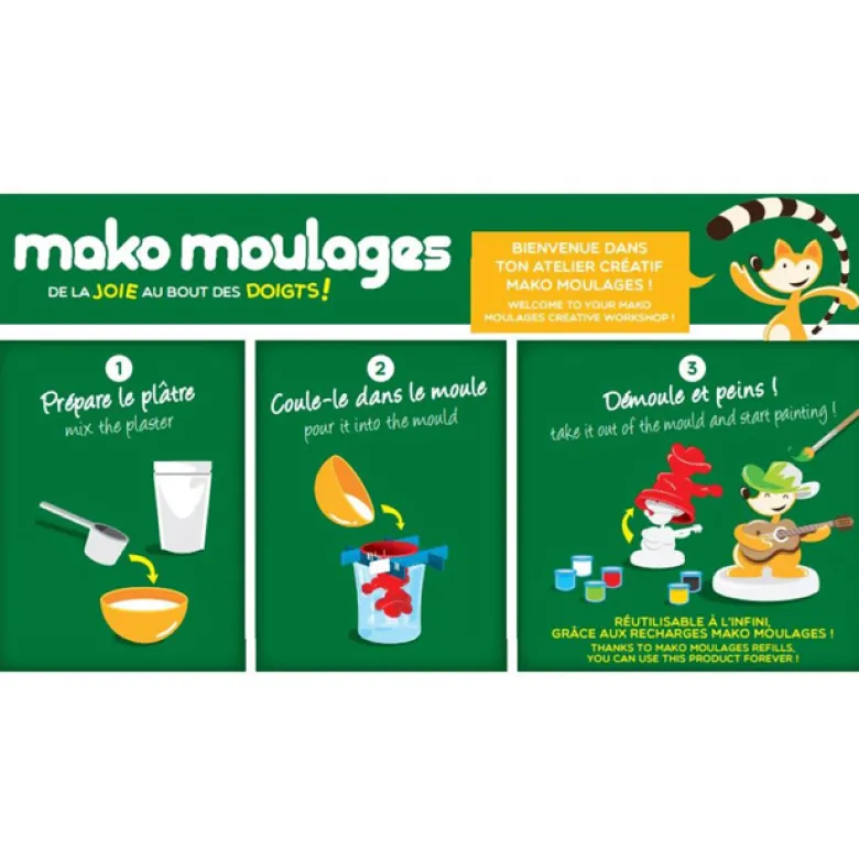 Le monde des dinosaures Mako Moulages