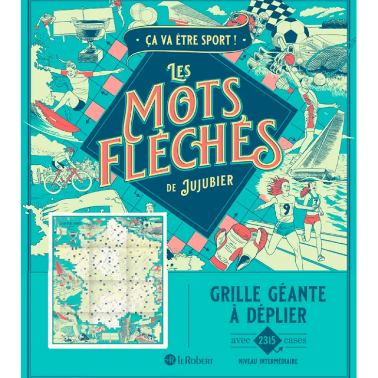 Les mots fléchés de Jujubier Ça va être sport ! grille géante à déplier