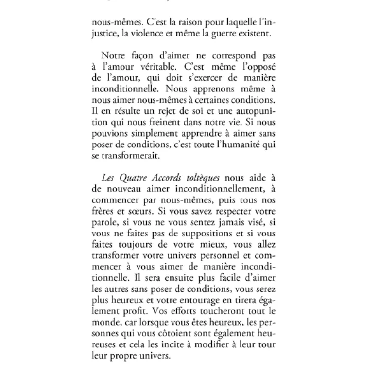 Les quatre accords toltèques
