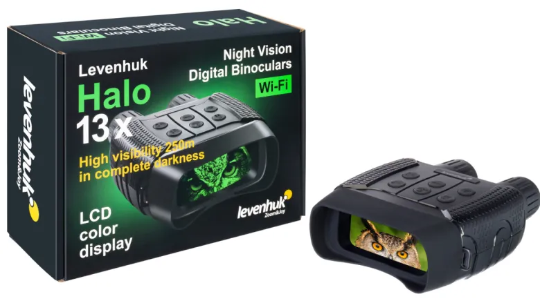 Levenhuk jumelles à vision nocturne numériques halo 13x wi-fi