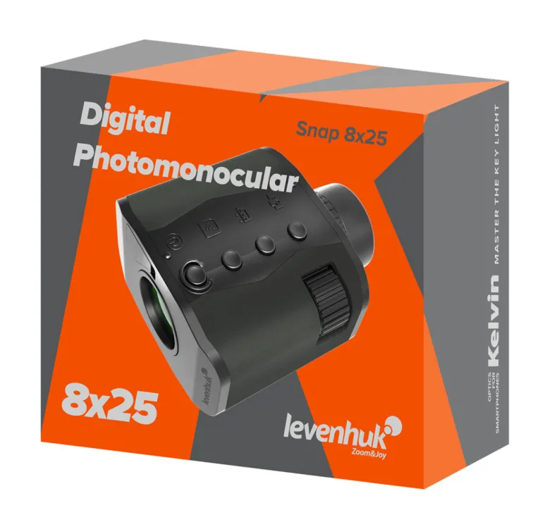 Levenhuk kelvin snap ed 8x42 photojumelles numériques