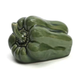 Légume décoration de table artisanale en céramique Poivron vert