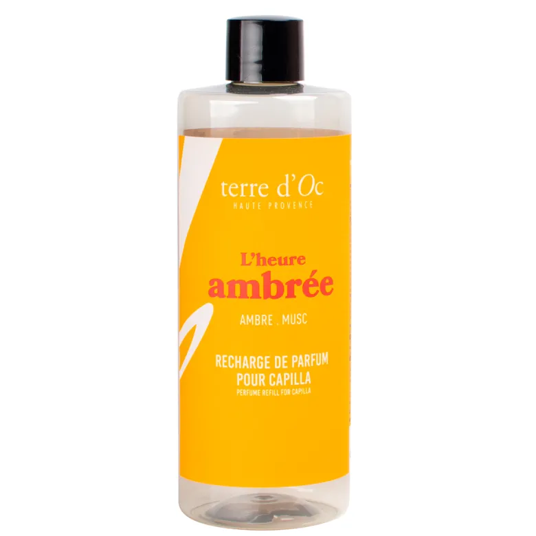 L'Heure ambrée recharge Capilla vanille épices 400 ml terre d'Oc
