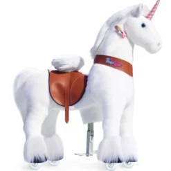 Licorne blanche siege marron ux504