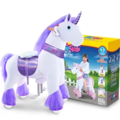Licorne blanche - violette