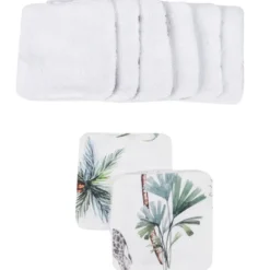 Lingettes lavables bambou lot 8 safari