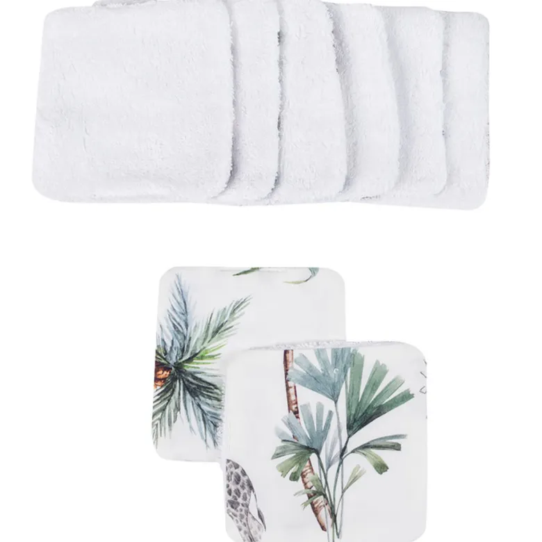 Lingettes lavables bambou lot 8 safari