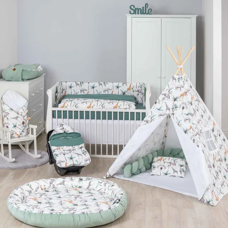 Lingettes lavables bambou lot 8 safari