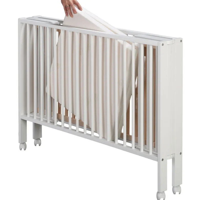 Lit à Barreaux Pliable Blanc JORI de la Marque tiSsi®